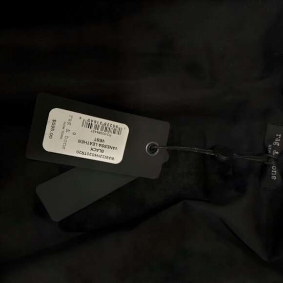 Rag and Bone Vanessa leather vest size 0 - Picture 8 of 10